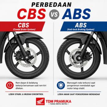Pahami Perbedaan CBS dan ABS, Fitur Penting untuk Keselamatan Berkendara